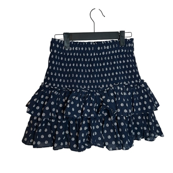 Loft Shell Smocked Ruffle Mini Skirt - Picture 2 of 5